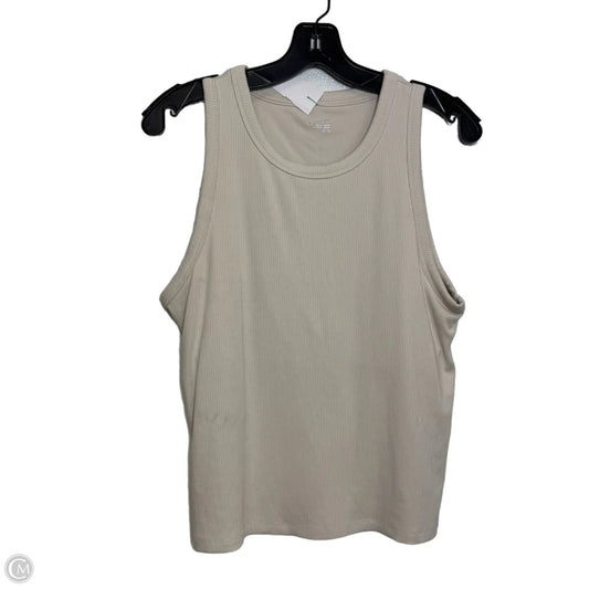 Athletic Tank Top By Offline In Beige, Size: Xl