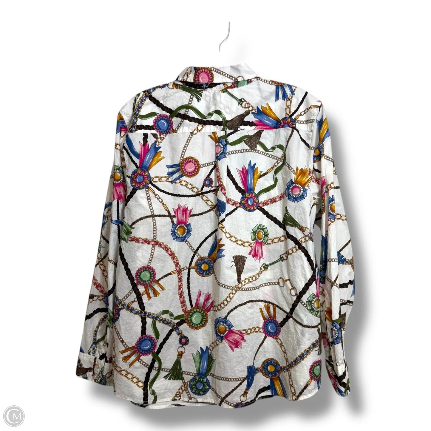 Top Long Sleeve By Talbots In Multi-colored, Size: Xl
