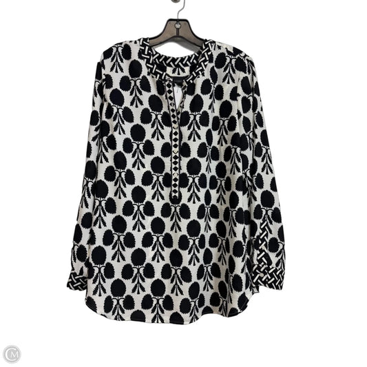 Top Long Sleeve By Talbots In Multi-colored, Size: L