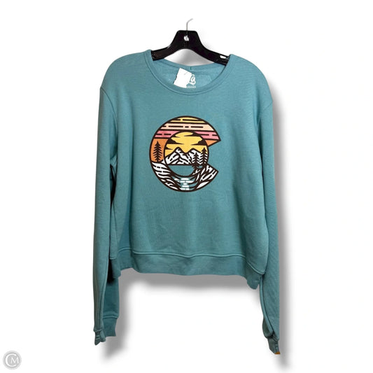 Crewneck By Clothes Mentor In Blue, Size: Xl