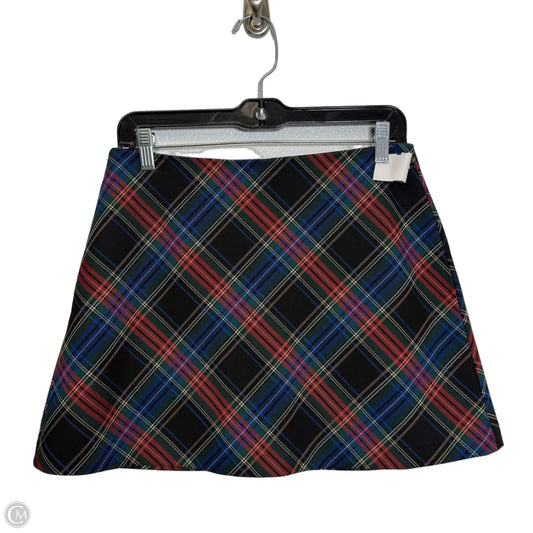 Skirt Mini & Short By Zara In Plaid Pattern, Size: M