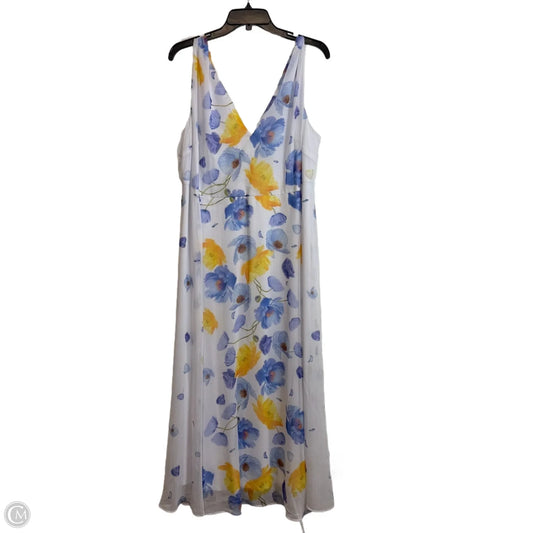 Dress Casual Midi By Lane Bryant In Floral Print, Size: 16