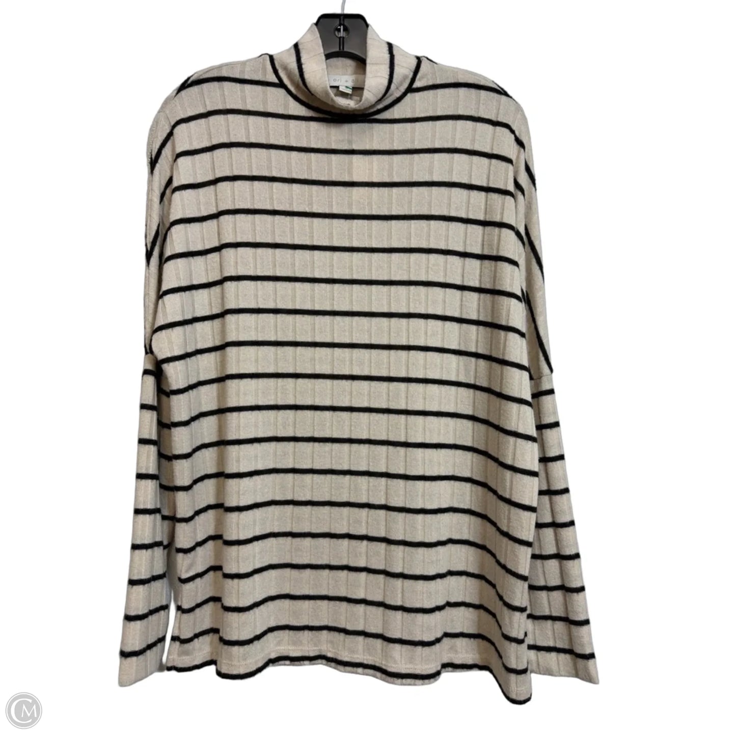 Top Long Sleeve By Eri + Ali In Striped Pattern, Size: S