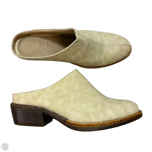 Shoes Heels Block By America Rag In Beige, Size: 9