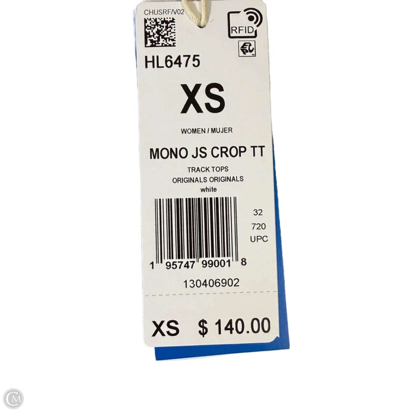 Adidas X JEREMY SCOTT MONOGRAM CROP TRACK TOP Athletic Long Sleeve Collar By Adidas In Multi-colored, Size: Xs