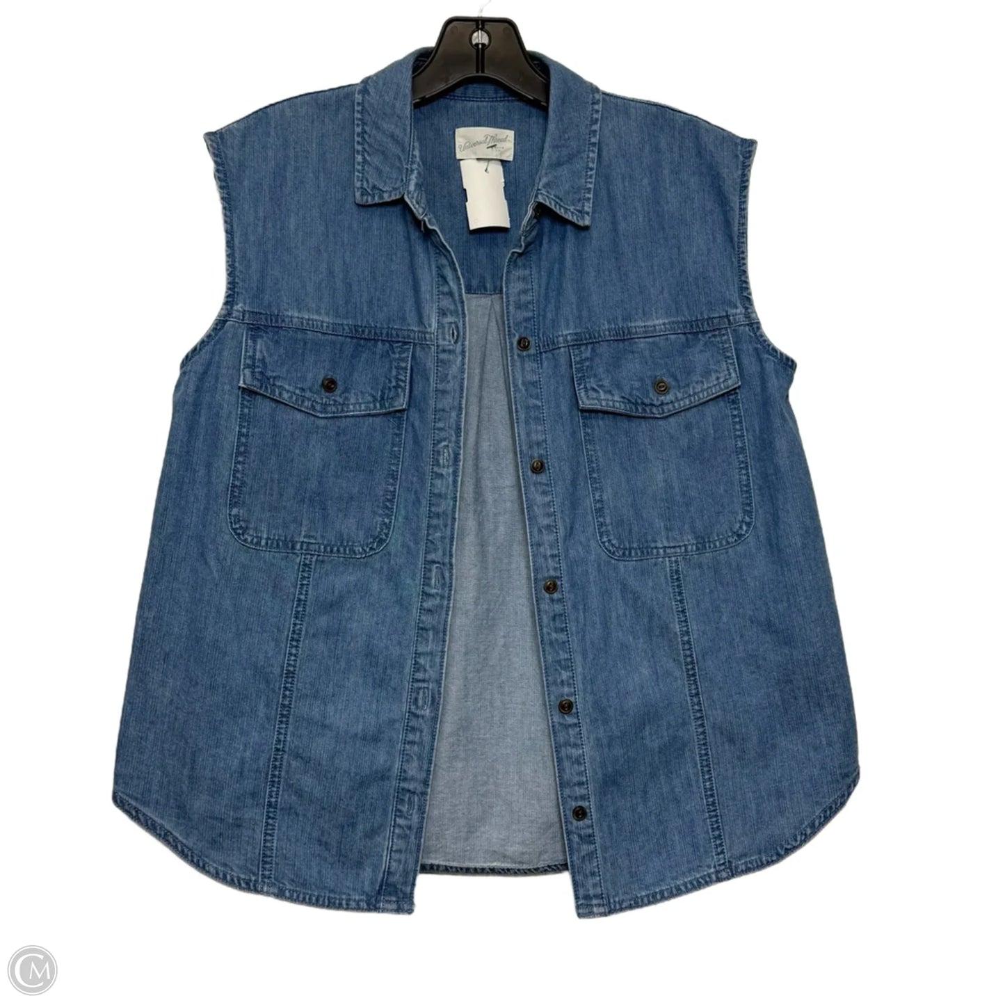 Vest Other By Universal Thread In Blue Denim, Size: L