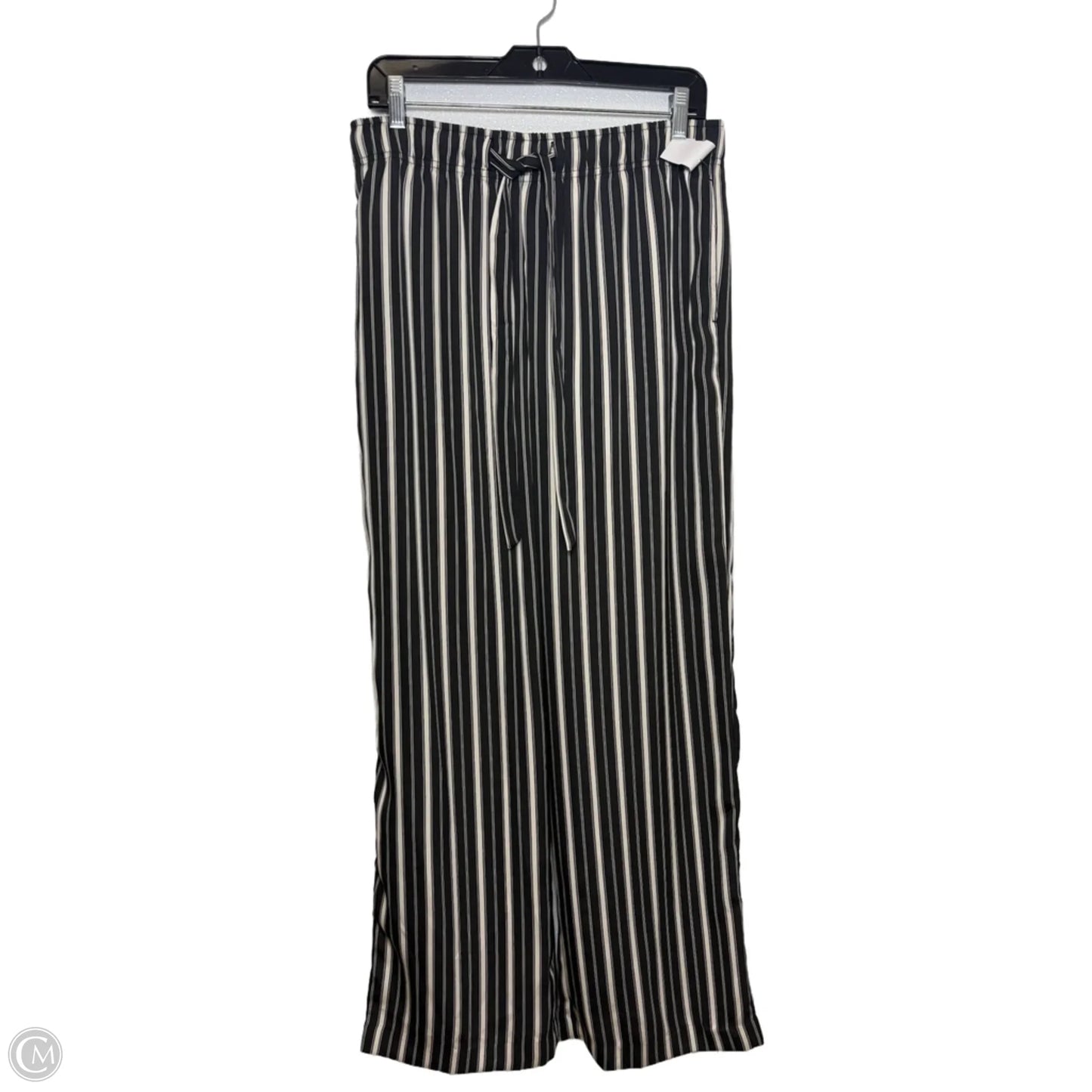 Pants Linen By H&m In Striped Pattern, Size: M