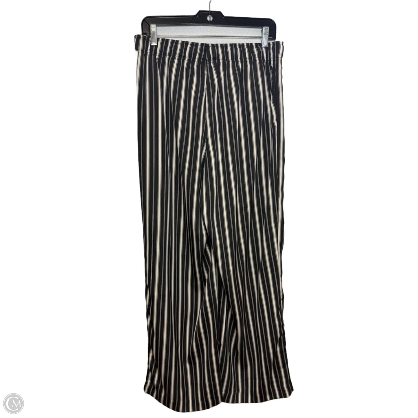 Pants Linen By H&m In Striped Pattern, Size: M