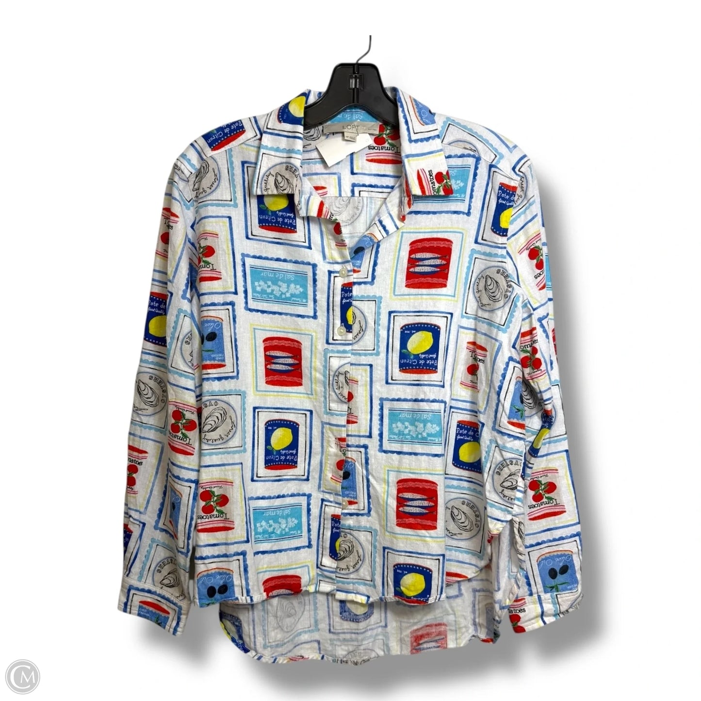 Top Long Sleeve By Loft In Multi-colored, Size: Mp