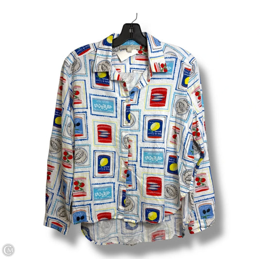 Top Long Sleeve By Loft In Multi-colored, Size: Mp