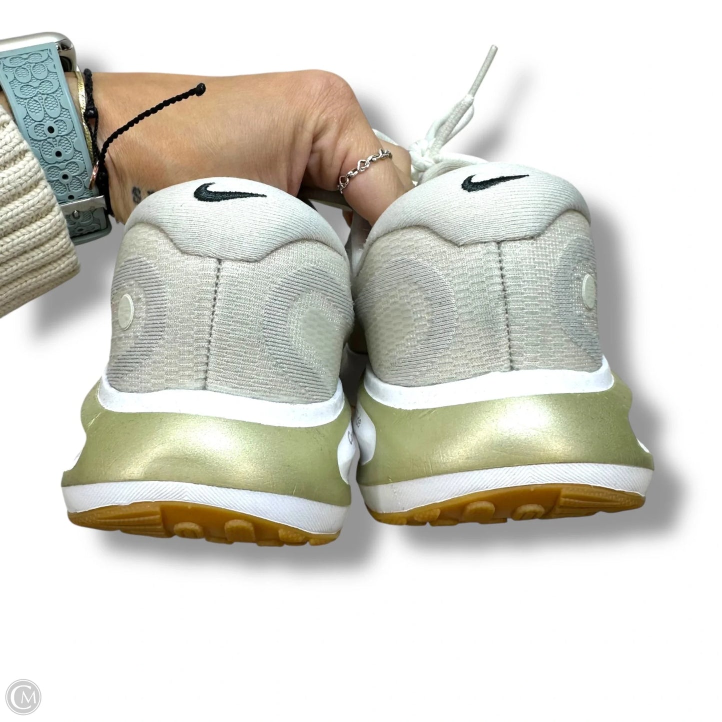 Shoes Athletic By Nike In White, Size: 9