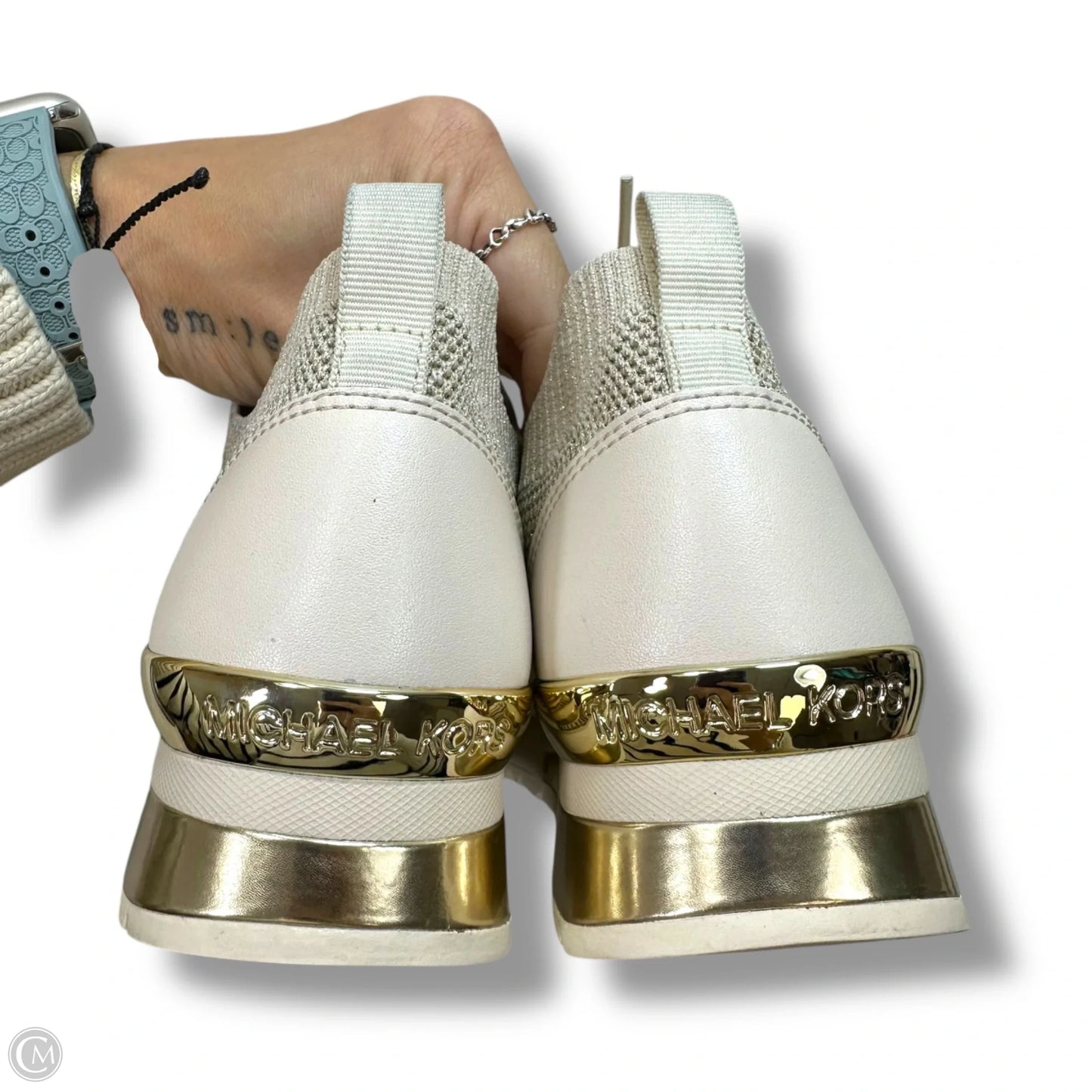 Shoes Designer By Michael Kors In Beige, Size: 8