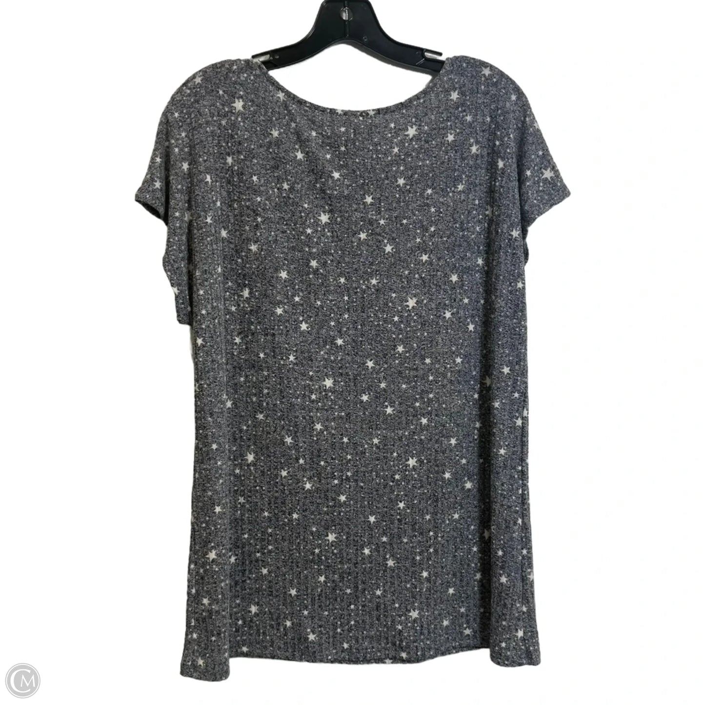 Top Short Sleeve By Clothes Mentor In Grey, Size: 1x