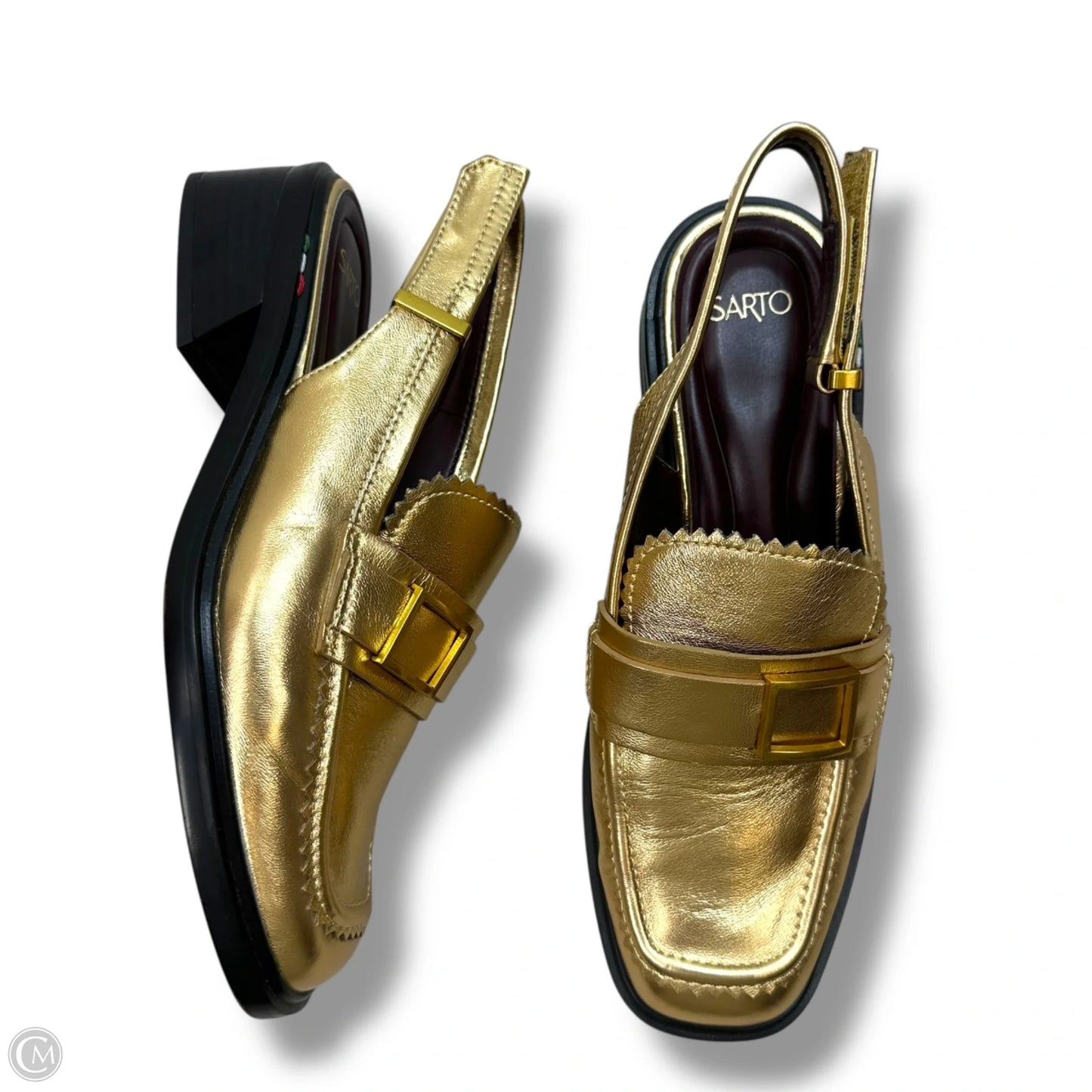 Shoes Flats By Franco Sarto In Gold, Size: 8