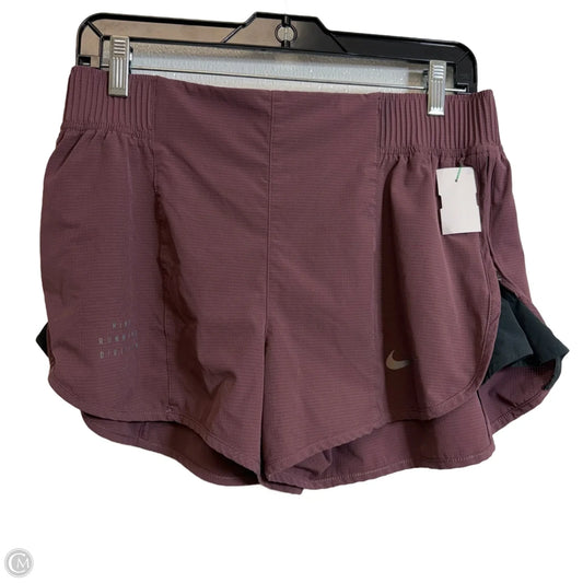 Athletic Shorts By Nike In Maroon, Size: M