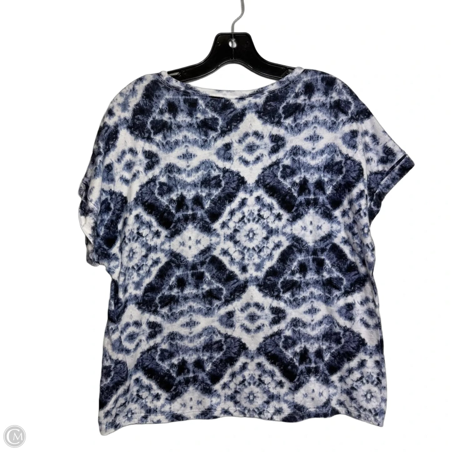 Top Short Sleeve By Inc In Blue, Size: M