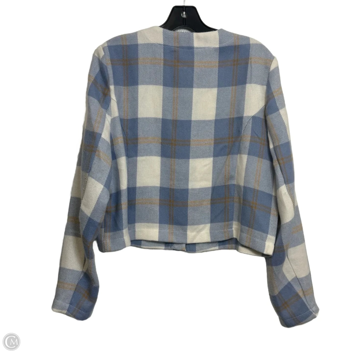 Blazer By Francesca’s In Plaid Pattern, Size: L