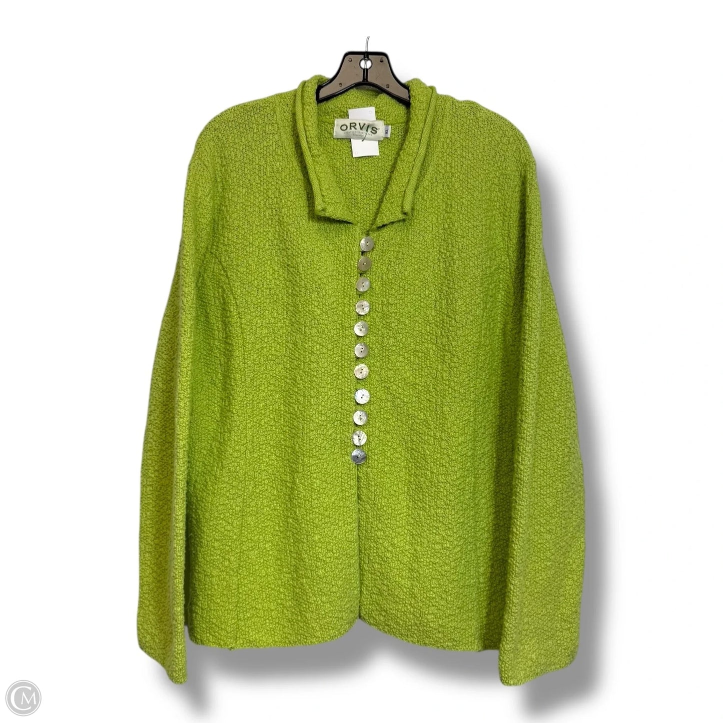 Cardigan By Orvis In Green, Size: Xl