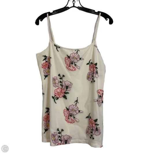 Tank Top By Ann Taylor In White, Size: L