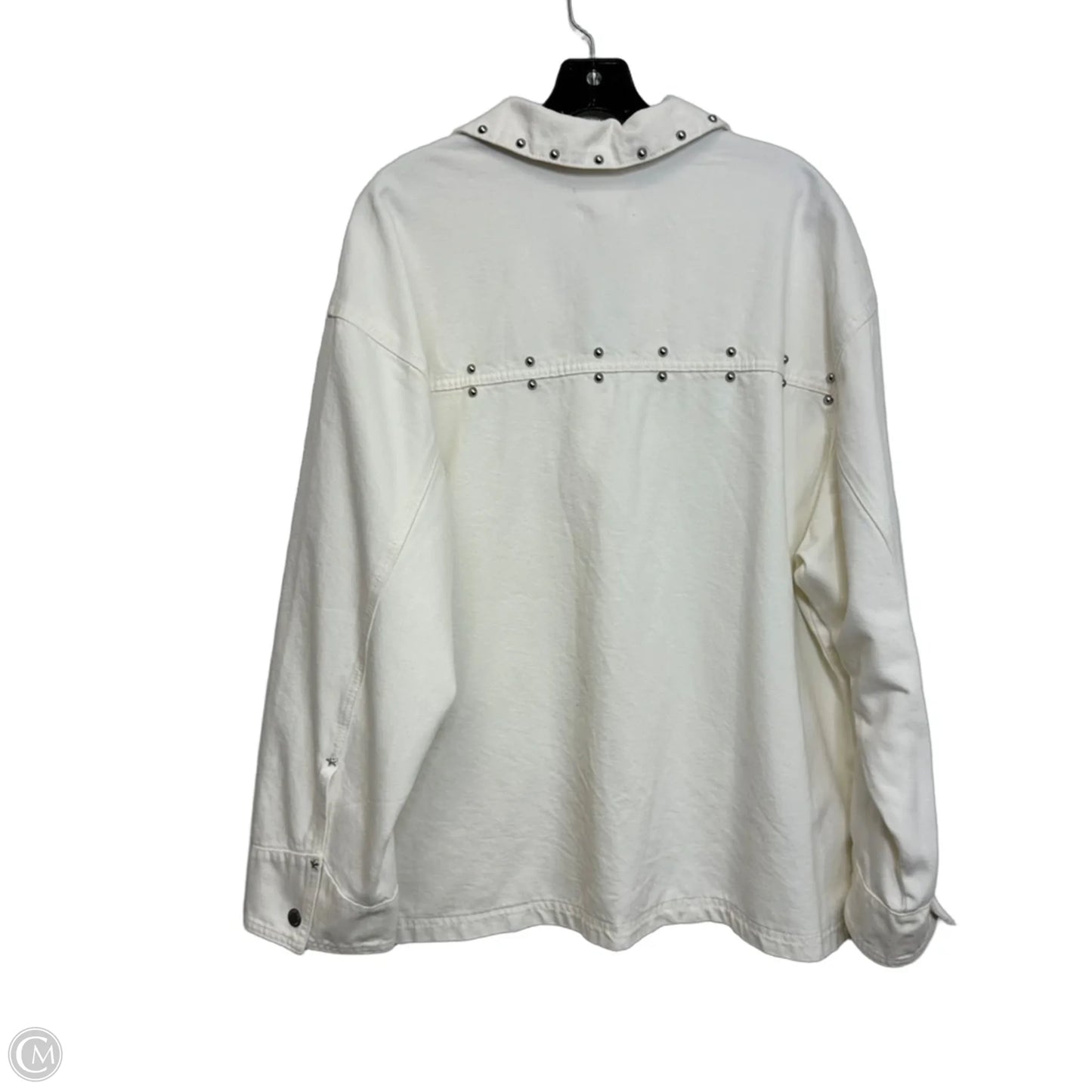 Jacket Denim By Universal Thread In White Denim, Size: Xl