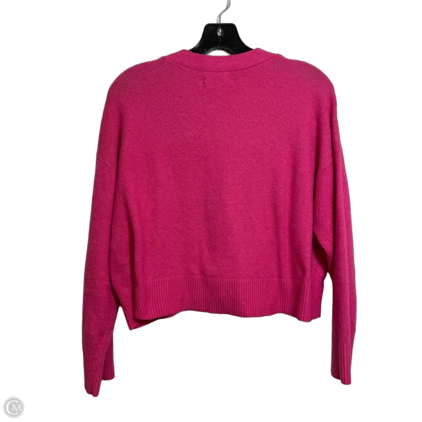 Sweater Cardigan By Loft In Pink, Size: M