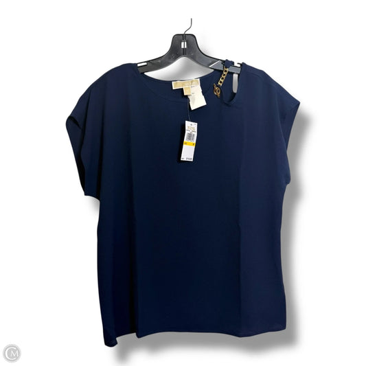 Top Sleeveless Designer By Michael Kors In Navy, Size: M