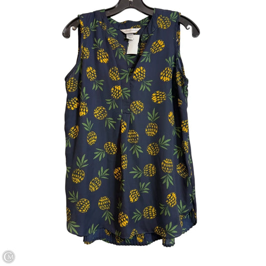 Top Sleeveless By Christopher And Banks In Multi-colored, Size: S