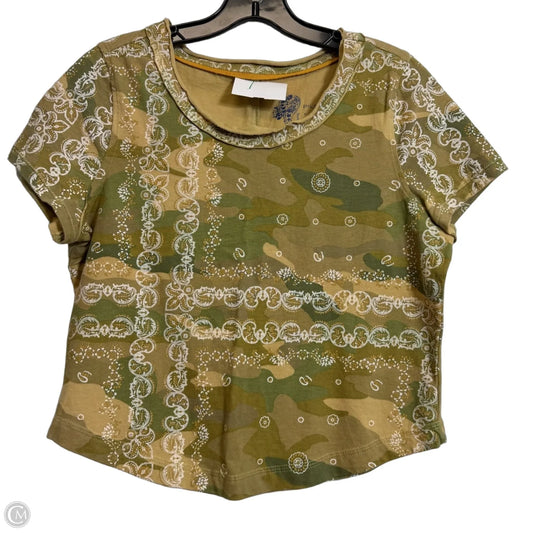 Top Short Sleeve By Pilcro In Camouflage Print, Size: M
