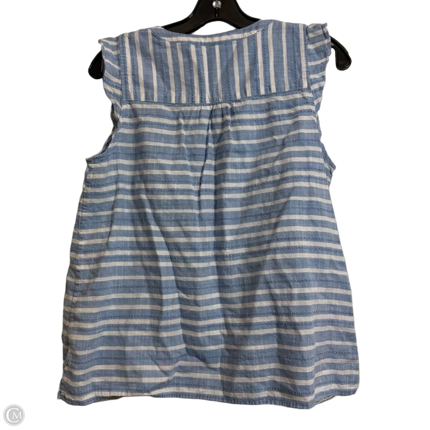 Top Sleeveless By Talbots In Striped Pattern, Size: Lp