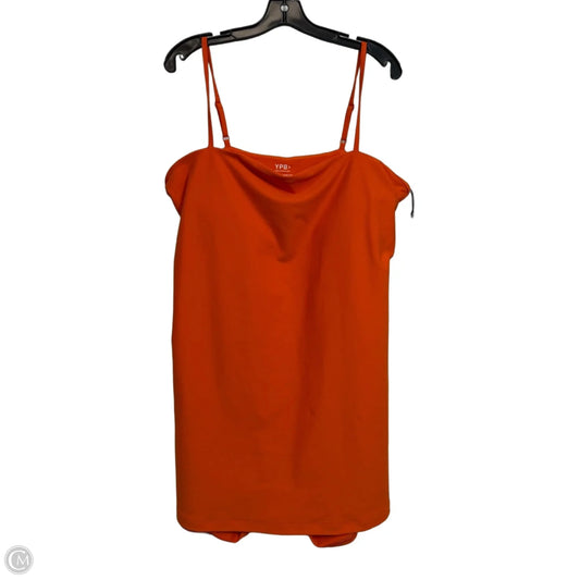 Athletic Dress By Ypb In Orange, Size: Xxl