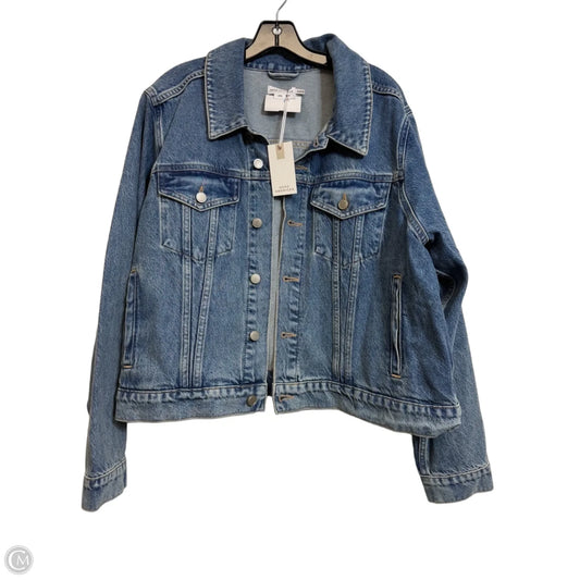 Jacket Denim By Good American In Blue Denim, Size: 2x