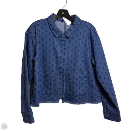 Jacket Denim By Isaac Mizrahi In Multi-colored, Size: M