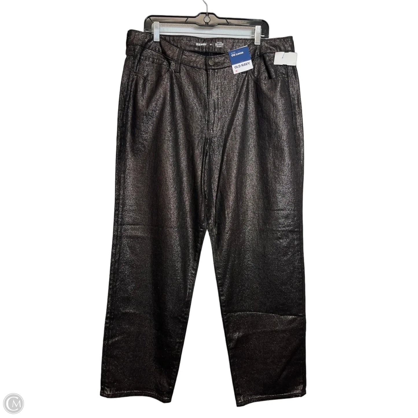 Jeans Straight By Old Navy In Black, Size: 16