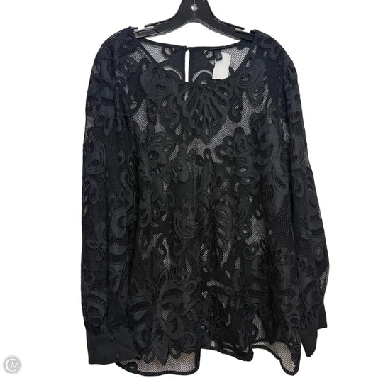 Top Long Sleeve By Torrid In Black, Size: 3x