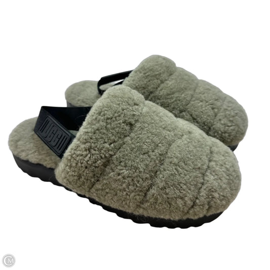 Slippers Designer By Ugg In Green, Size: 10