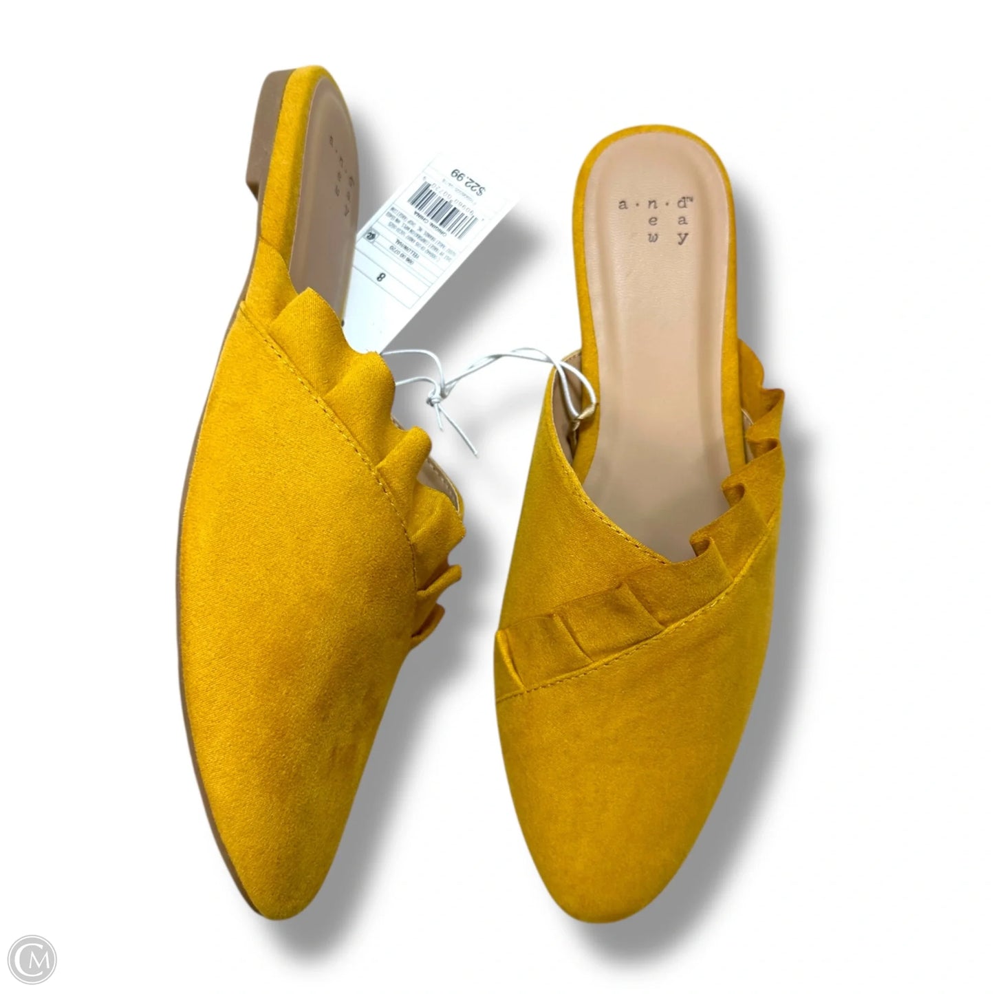 Shoes Flats By A New Day In Yellow, Size: 8