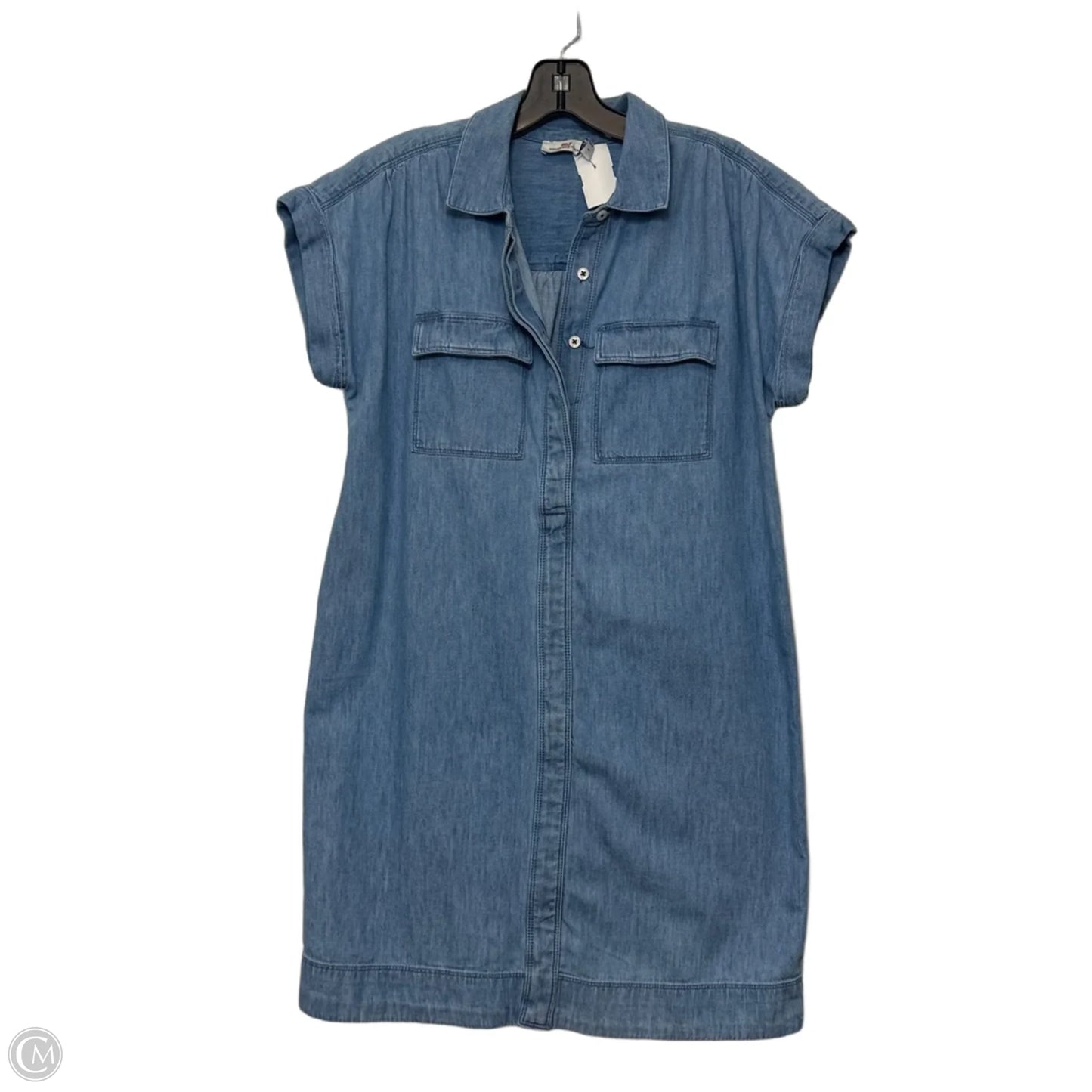Dress Casual Short By Vineyard Vines In Blue Denim, Size: S