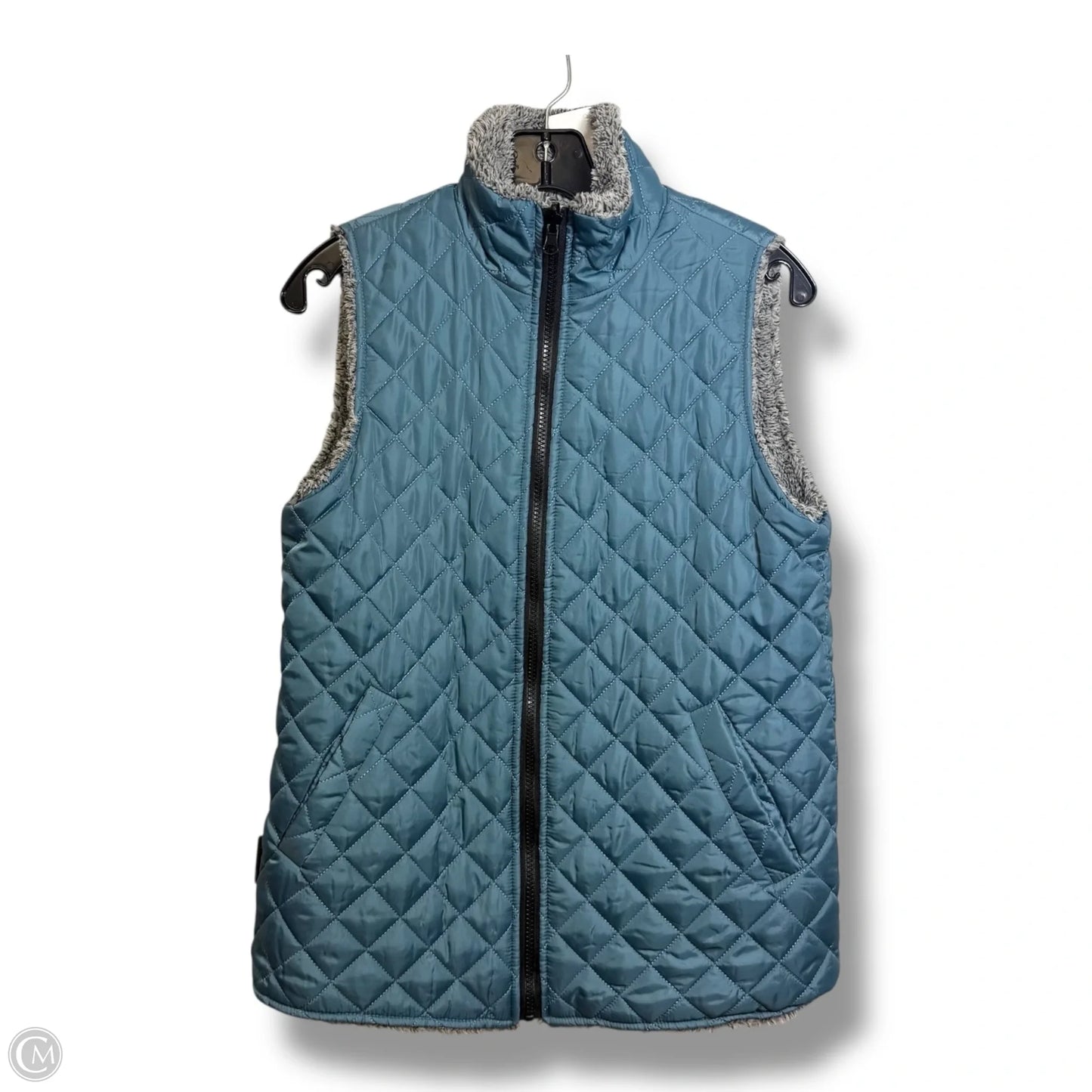 Vest Puffer & Quilted By Clothes Mentor In Blue, Size: M