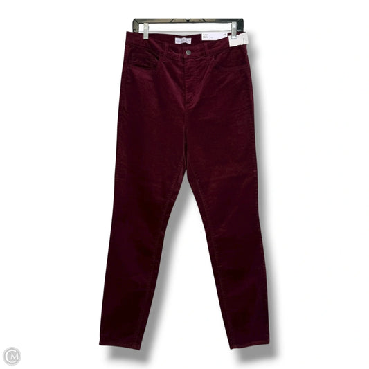 Pants Corduroy By Loft In Maroon, Size: 8
