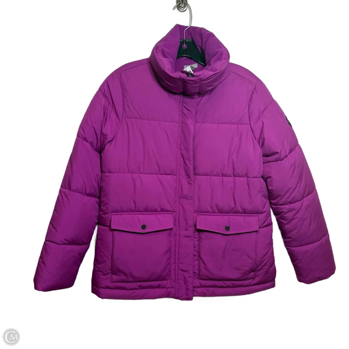Coat Puffer & Quilted By Talbots In Purple, Size: Xs