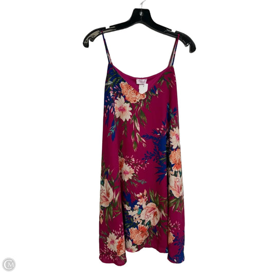 Dress Casual Short By Pink Lily In Floral Print, Size: M