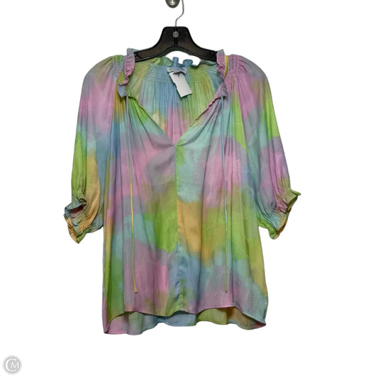 Top Short Sleeve By Current Air In Multi-colored, Size: S