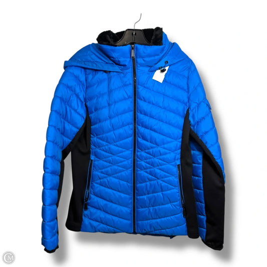 Coat Puffer & Quilted By Calvin Klein Performance In Blue, Size: M