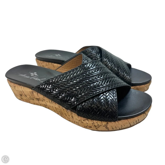 Sandals Designer By Patricia Nash In Black, Size: 9.5