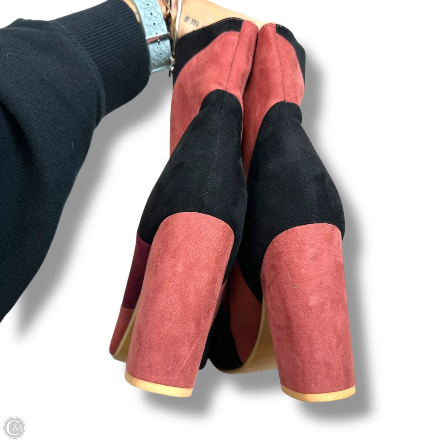 Boots Ankle Heels By Just Fab In Multi-colored, Size: 9