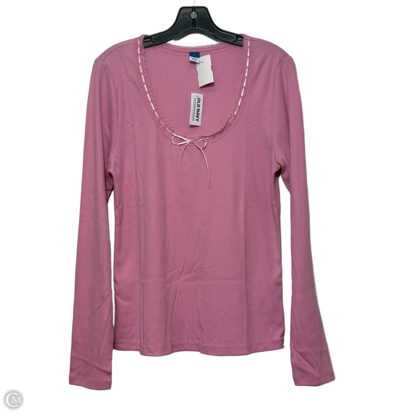 Top Long Sleeve By Old Navy In Pink, Size: L