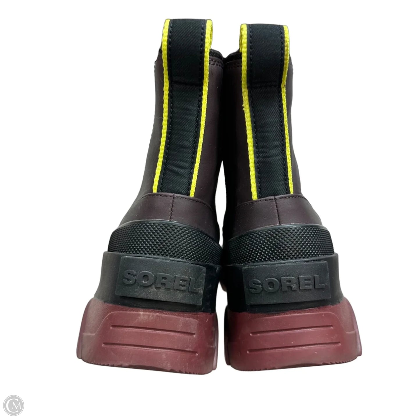 Boots Ankle Flats By Sorel In Maroon, Size: 8.5