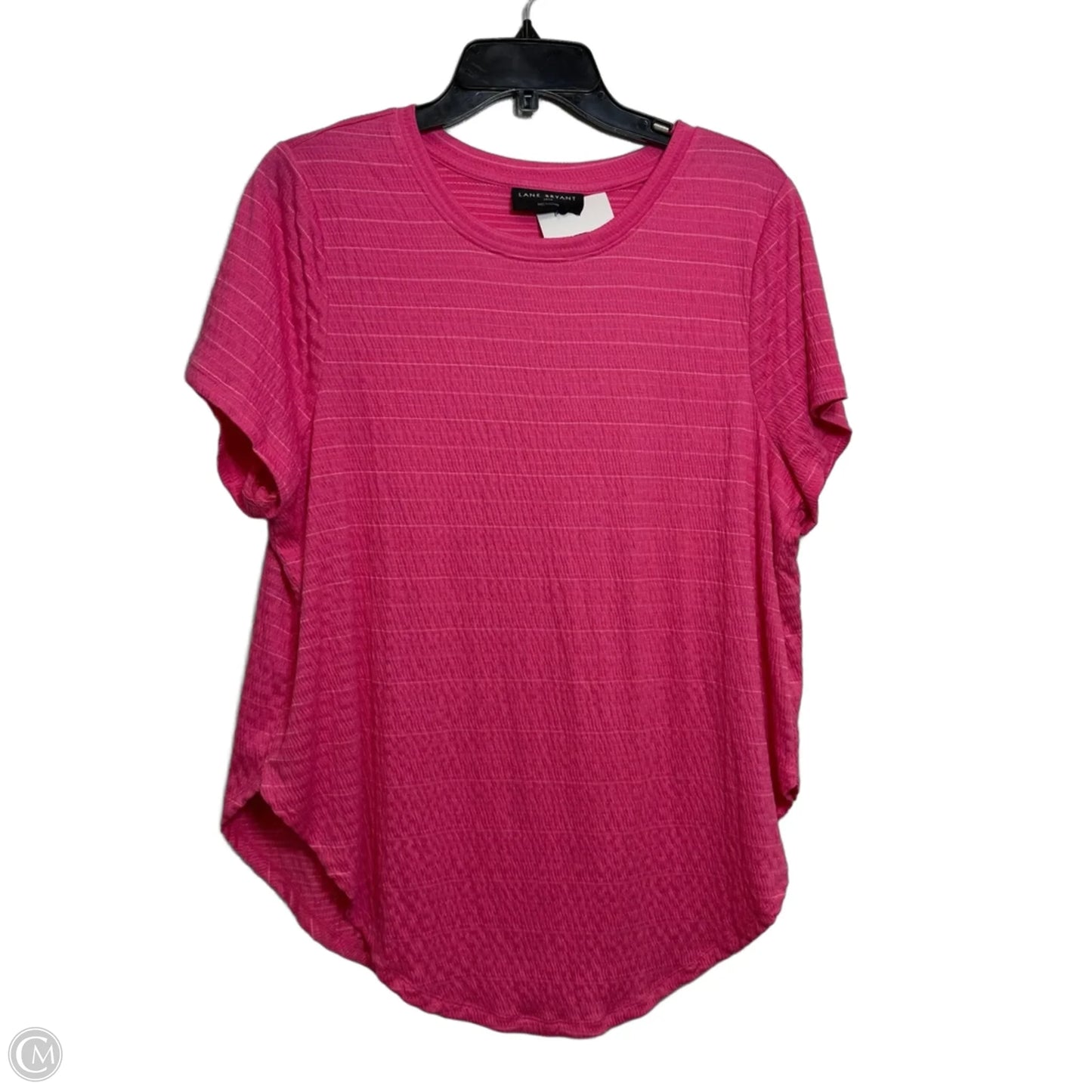 Top Short Sleeve By Lane Bryant In Pink, Size: Xl