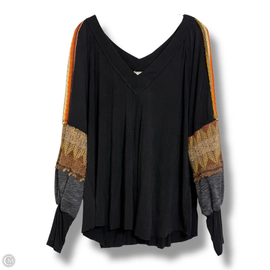 Top Long Sleeve By Pol In Multi-colored, Size: M