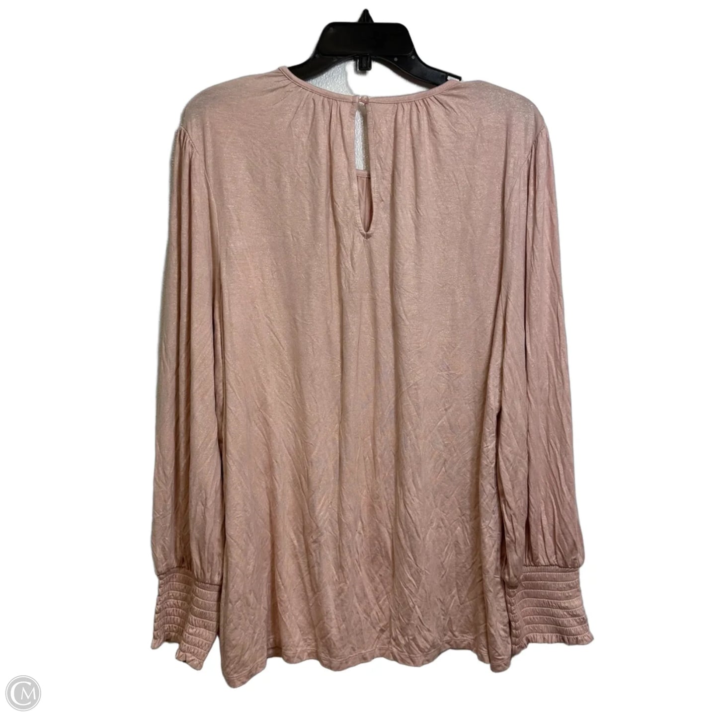 Top Long Sleeve By Lane Bryant In Pink, Size: 2x